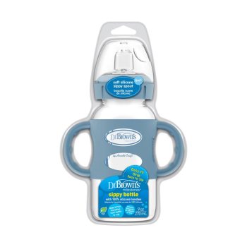 Dr Brown's 9oz/270ml PP Options WN Sippy Bottle Blue - Image 2