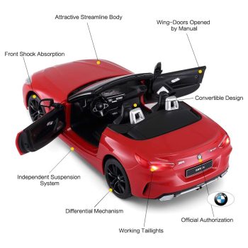 Rastar R/C 1 24 BMW Z4 New Version Red - Image 4