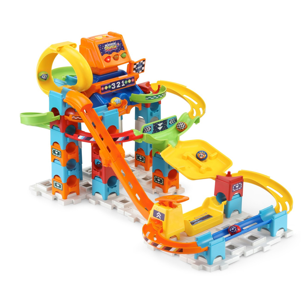 VTech - Marble Rush, Ball Circuit Discovery Set XS100, Construction Set, 30  Pieces, 3 Balls, Gift for Children from 4 Years