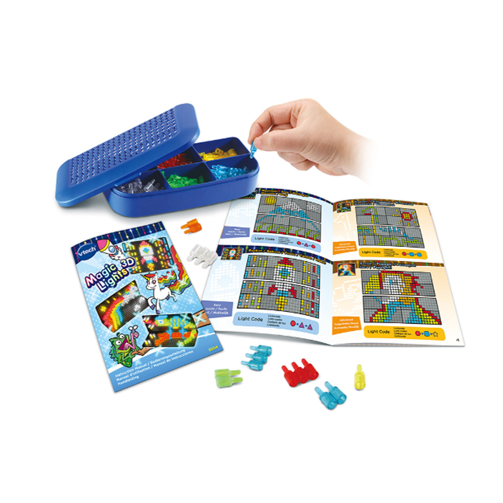 VTech Magic Lights 3D - Electronic Peg Art - 535403 - Multicoloured :  : Toys & Games