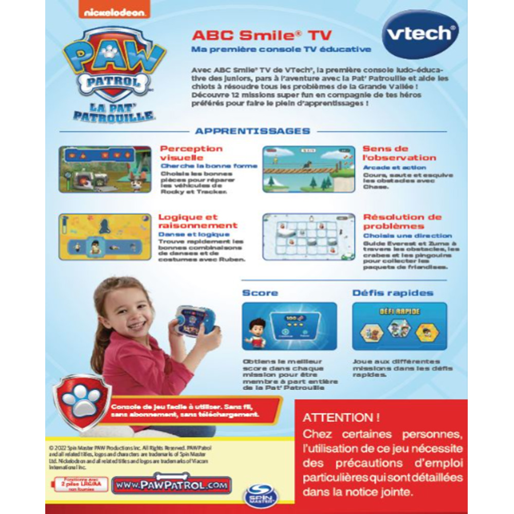 VTech ABC Smile Tv Blue French - KidsMug