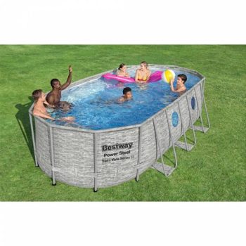 Bestway '18' x 9' x 48"/5.49m x 2.74m x 1.22m Oval Pool Set - Image 2