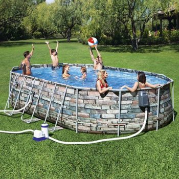 Bestway '20'x12'x48"/6.10m x3.66m x1.22m Oval Pool Set - Image 2