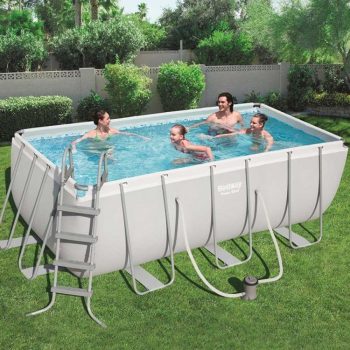 Bestway '13'6" x 6'7" x 48"/4.12m x 2.01m x 1.22m Rectangular Pool Set - Image 2