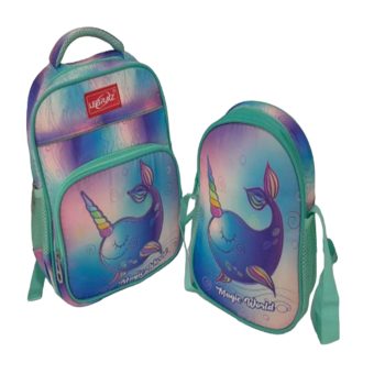 Lebraz Girls Fish School bag and lunch bag