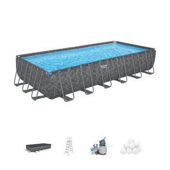 Bestway 7.32m x 3.66m x 1.32m Rectangular Pool Set - Image 2